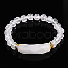 Natural Quartz Crystal Beads Stretch Bracelets BJEW-T022-04P-2