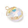 2Pcs Glass Pendants PALLOY-JF03763-4