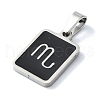 304 Stainless Steel Pendants STAS-C097-56P-11-2