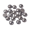 Half Round Natural Pyrite Cabochons X-G-I125-09-10x4mm-2