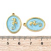304 Stainless Steel Pendants STAS-V004-11G-02-2