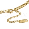 304 Stainless Steel Word Fantastic New York 520 Flat Round Pendant Necklaces NJEW-N055-18G-3