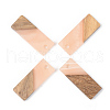 Resin & Walnut Wood Pendants RESI-S389-059A-C02-1