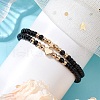 2Pcs 2 Styles Glass Seed Beaded Stretch Bracelet Sets for Women BJEW-JB11373-04-1