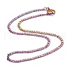 Ion Plating(IP)  304 Stainless Steel Chain Necklaces NJEW-A002-06MC-1