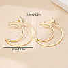 Star with Moon Alloy Stud Earrings FS-WGC80EF-01-4