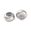 202 Stainless Steel Beads STAS-P238-10P-F-1