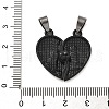 Alloy Enamel Split Pendants STAS-M114-08EB-3