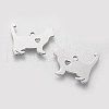 201 Stainless Steel Puppy Pendants STAS-Q201-T437-1