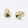 Brass Bead Cap Bails KK-G331-03G-NF-2