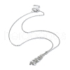 304 Stainless Steel Macrame Pouch Empty Stone Holder for Pendant Necklaces Making NJEW-JN04383-02-1