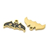 Halloween Theme Ion Plating(IP) 304 Stainless Steel Enamel Pendants STAS-M011-02B-2