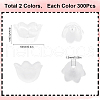 SUNNYCLUE 600PCS 2Style Transparent Acrylic Beads TACR-SC0001-23-2