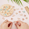 SUPERFINDINGS 36pcs 6 style Alloy Enamel Pendants FIND-FH0007-40-3
