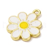 Brass Enamel Pendants KK-I276-19G-2