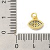Real 18K Gold Plated Rack Plating Brass Micro Pave Cubic Zirconia Pendants Charms KK-S396-01A-3