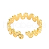 Number 8 Brass Open Cuff Rings for Women RJEW-L120-013G-3
