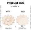 Wood Carved Onlay Applique Craft WOOD-WH0034-11B-2