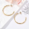 304 Stainless Steel C-Shaped Stud Earrings EJEW-R017-04G-04-1
