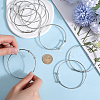 SUNNYCLUE 12Pcs Adjustable 304 Stainless Steel Wire Cuff Bangle Making MAK-SC0001-19-3