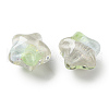 Gradient Color Transparent Hand-drawed Acrylic Beads TACR-P012-01B-01-2