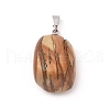 Natural Picture Jasper Pendants G-k302-B18-2