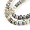 Faceted Electroplated Glass Beads Strands X-GLAA-C023-02-C11-A-3