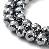 Natural Terahertz Stone Beads Strands G-P514-D01-01-3