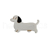Dog Cellulose Acetate(Resin) Alligator Hair Clips PW-WG0720E-01-1