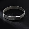 Fashionable Unisex 304 Stainless Steel Watch Band Wristband Bracelets BJEW-U017-03P-2