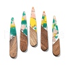 Resin and Walnut Pendants FIND-R051-08B-1