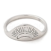 Non-Tarnish 304 Stainless Steel Adjustable Rings RJEW-K245-54P-1