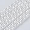 Eco-Friendly Dyed Glass Pearl Round Beads Strands HY-A002-3mm-RB001-1
