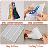 2Pcs 2 Styles DIY Bookmark Silicone Molds DIY-TA0004-66-4