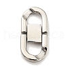 Non-Tarnish 304 Stainless Steel Fold Over Clasps STAS-D026-01C-P-1