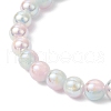 Electroplated Glass Stretch Bracelets BJEW-JB11965-4