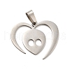 Non-Tarnish 201 Stainless Steel Pendants STAS-E175-16P-1