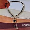 Alloy Black Enamel Tassel Pendant OT Necklaces FS-WG1CDA3-05-1