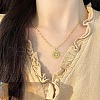 Sunflower Zinc Alloy Resin Pendant Necklaces FS-WGB950E-01-2