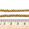 Electroplate Synthetic Magnetic Hematite Beads Strands G-A263-B01-02-5