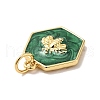 Rack Plating Brass Enamel Pendants X-KK-H431-10G-4
