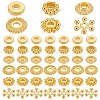   300Pcs 6 Styles Alloy Spacer Beads FIND-PH0018-15-1