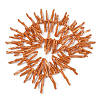 Opaque Acrylic Imitation Coral Beads Strands SACR-P033-01A-09-3
