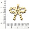 Ion Plating(IP) 304 Stainless Steel Rhinestone Pendants STAS-Z066-06G-02-3