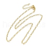 Brass Figaro Chain Necklaces NJEW-M108-42G-2