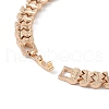 Brass Link Chain Bracelets for Women Men BJEW-P324-01H-KCG-3