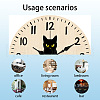 MDF Printed Wall Clock HJEW-WH0058-022-3