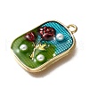 Alloy Enamel Pendants ENAM-K076-15A-G-2