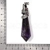 Natural Amethyst Pointed Big Pendants G-Q184-02K-AS-3