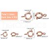 Unicraftale PVD Vacuum Plating 304 Stainless Steel Smooth Surface Spring Ring Clasps STAS-UN0010-37RG-4